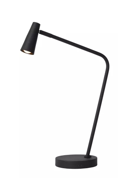 Lampka biurkowaStirling czarna LED 3W Ciepła biel wys:47cm Lucide
