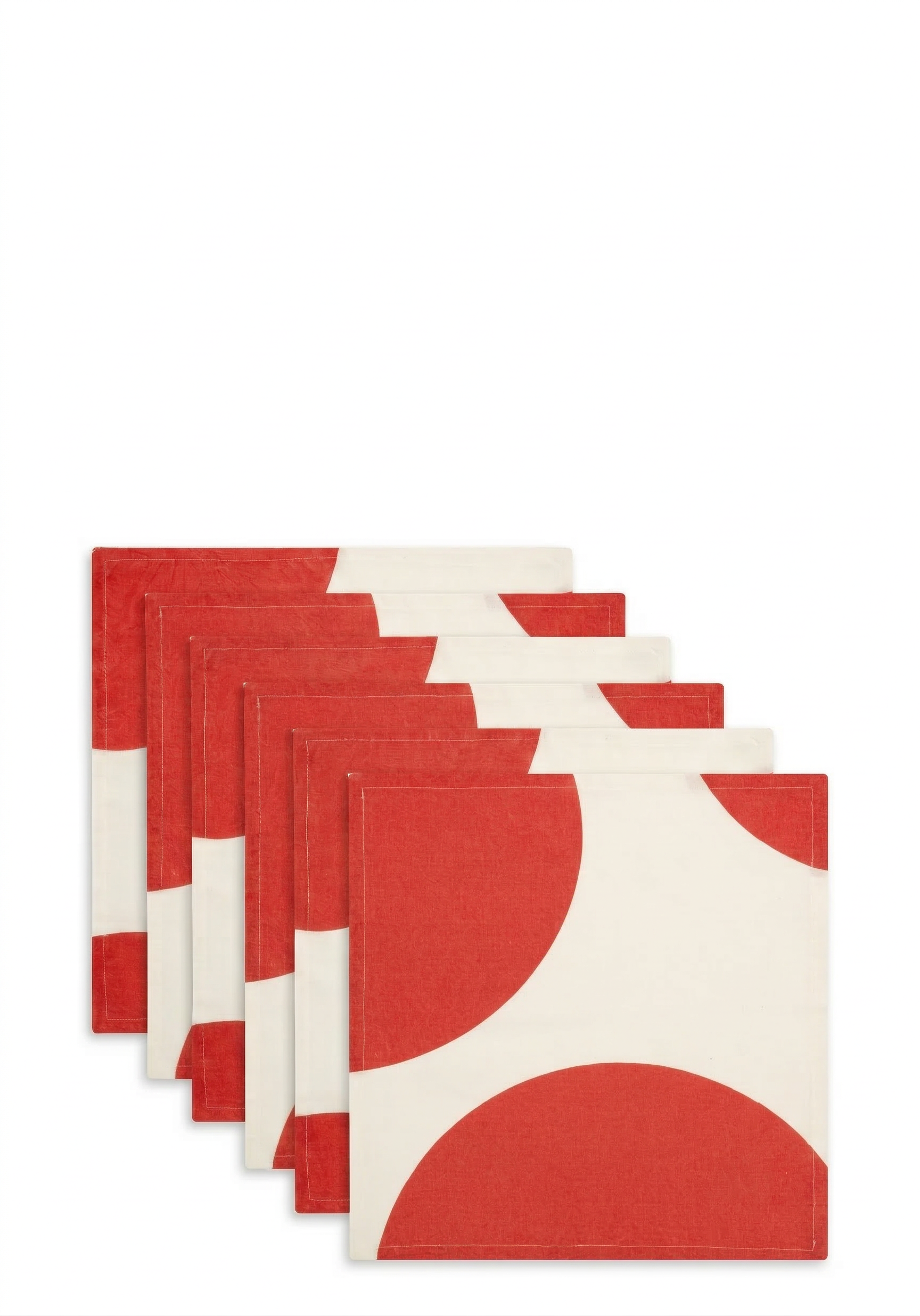 vtwonen - Servetten - Rood - Katoen - 40x40cm - Set van 4