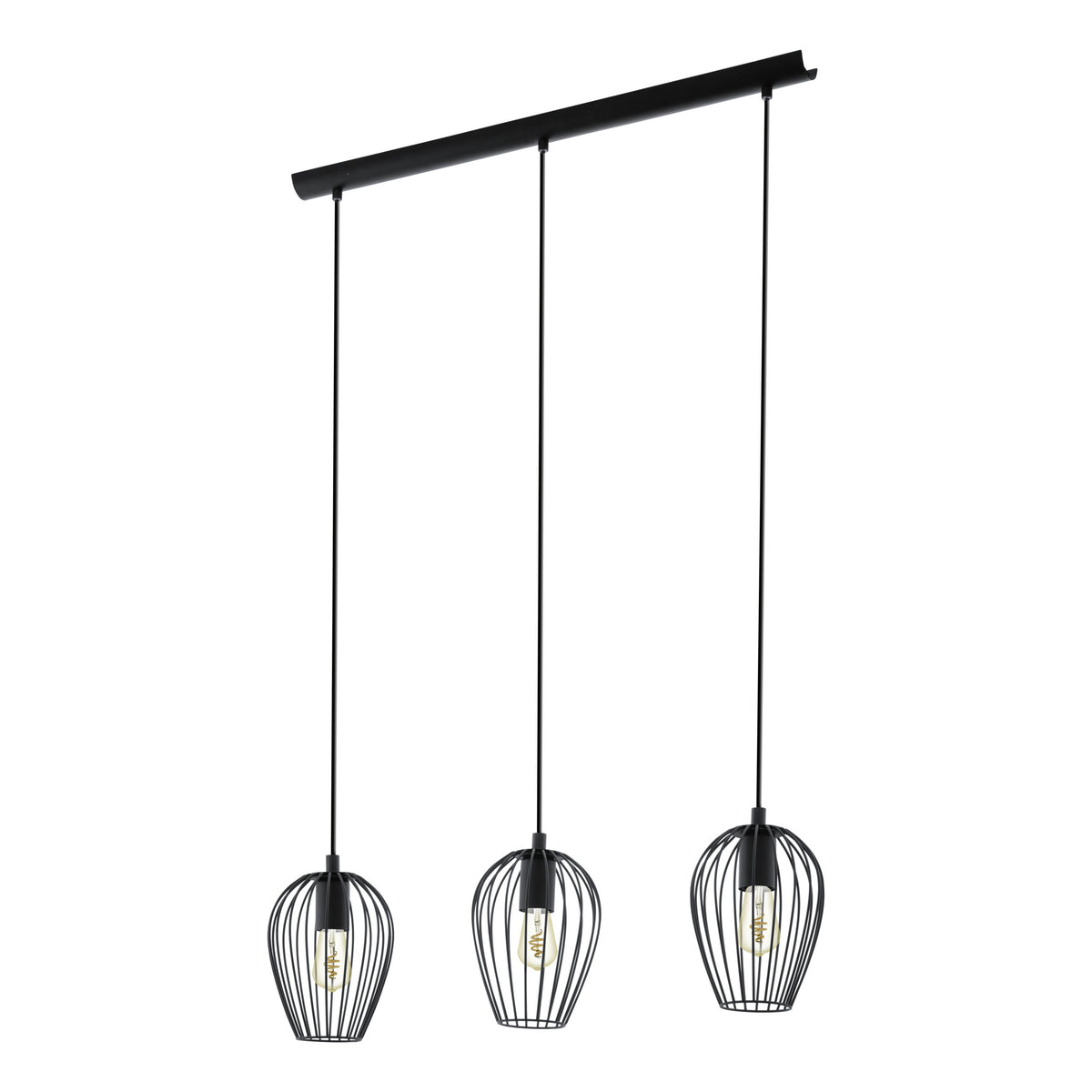 EGLO hanglamp Newtown - e27 - 70 cm - zwart