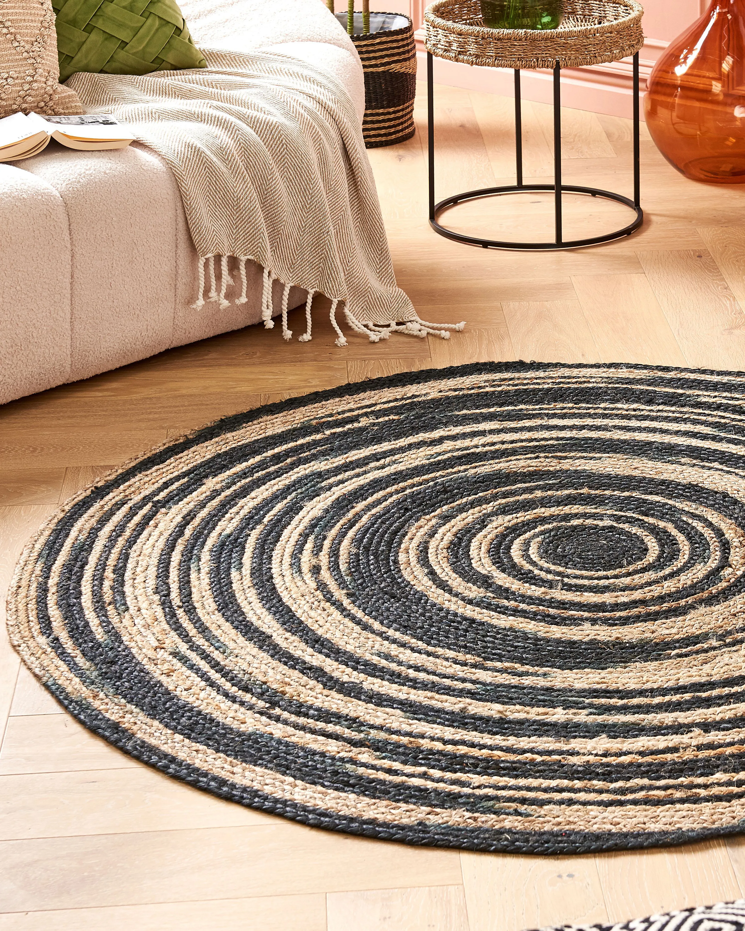 Rug ARTORA Beige ? 140 cm Jute