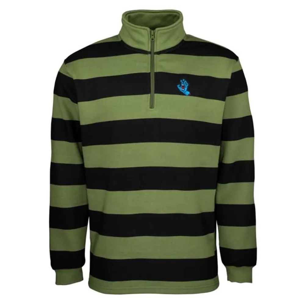 Santa Cruz Crew mini screaming hand half zip sweatshirt