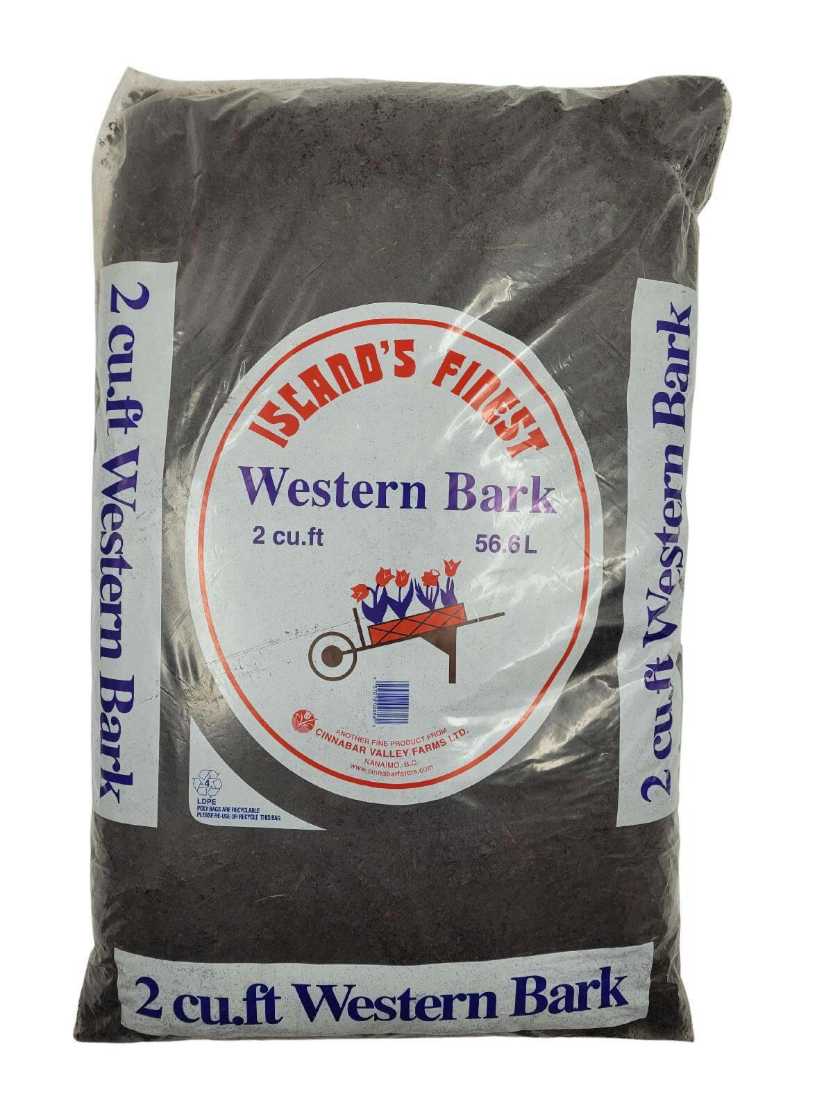 Island's Finest Western Bark Garden Mulch, Red, 2-cu-ft