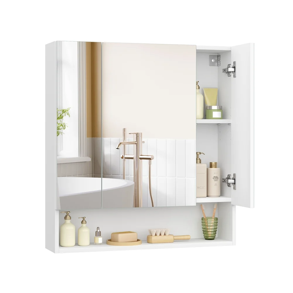 Armoire de Salle de Bain avec Portes Miroir