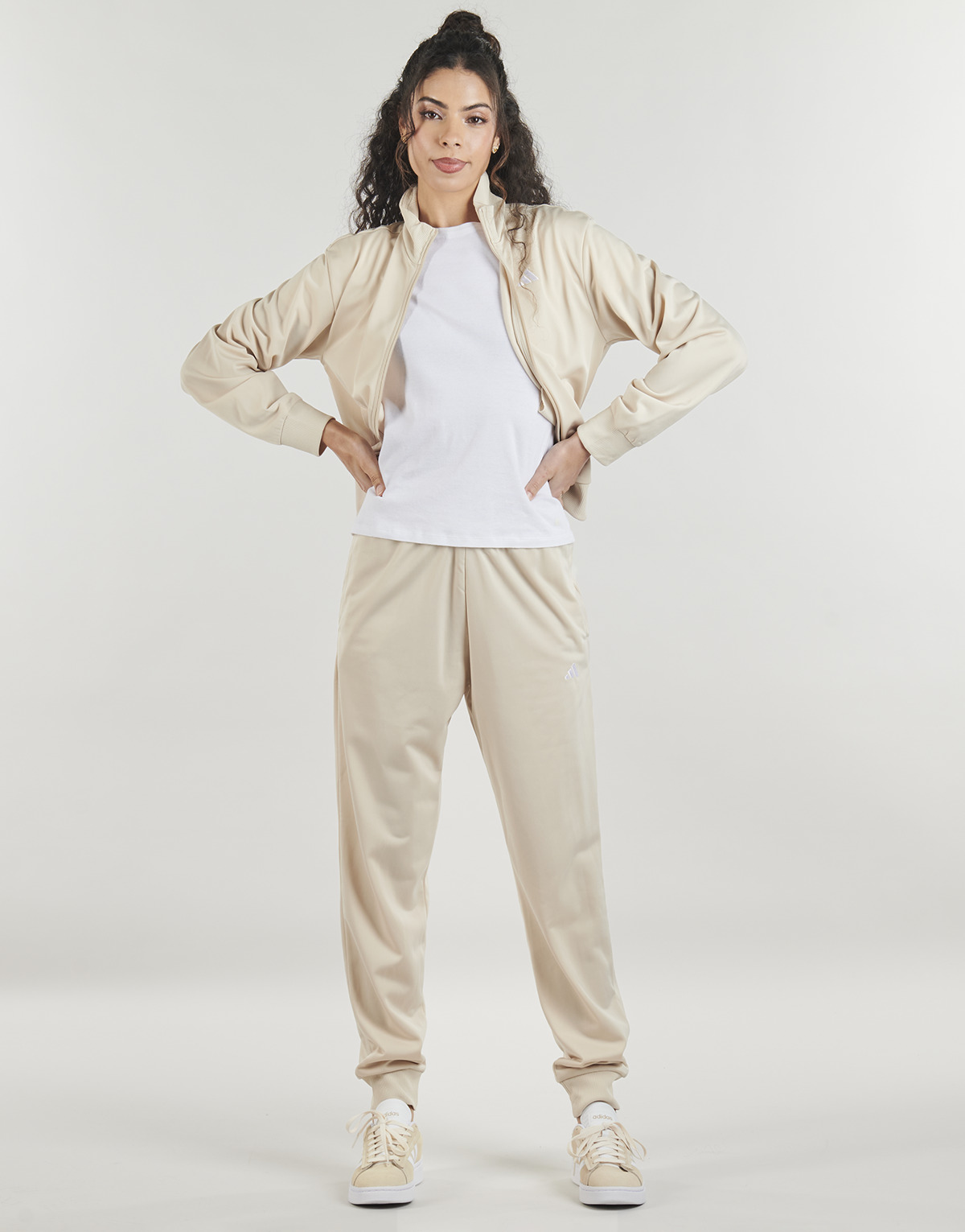 adidas - Essentials Feel Cozy Track Suit - Beige
