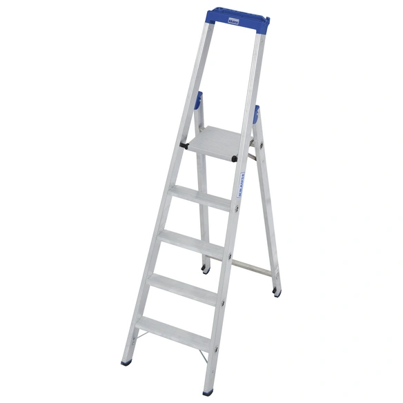 Stufen-Stehleiter »STABILO«, 5 Sprossen, Aluminium