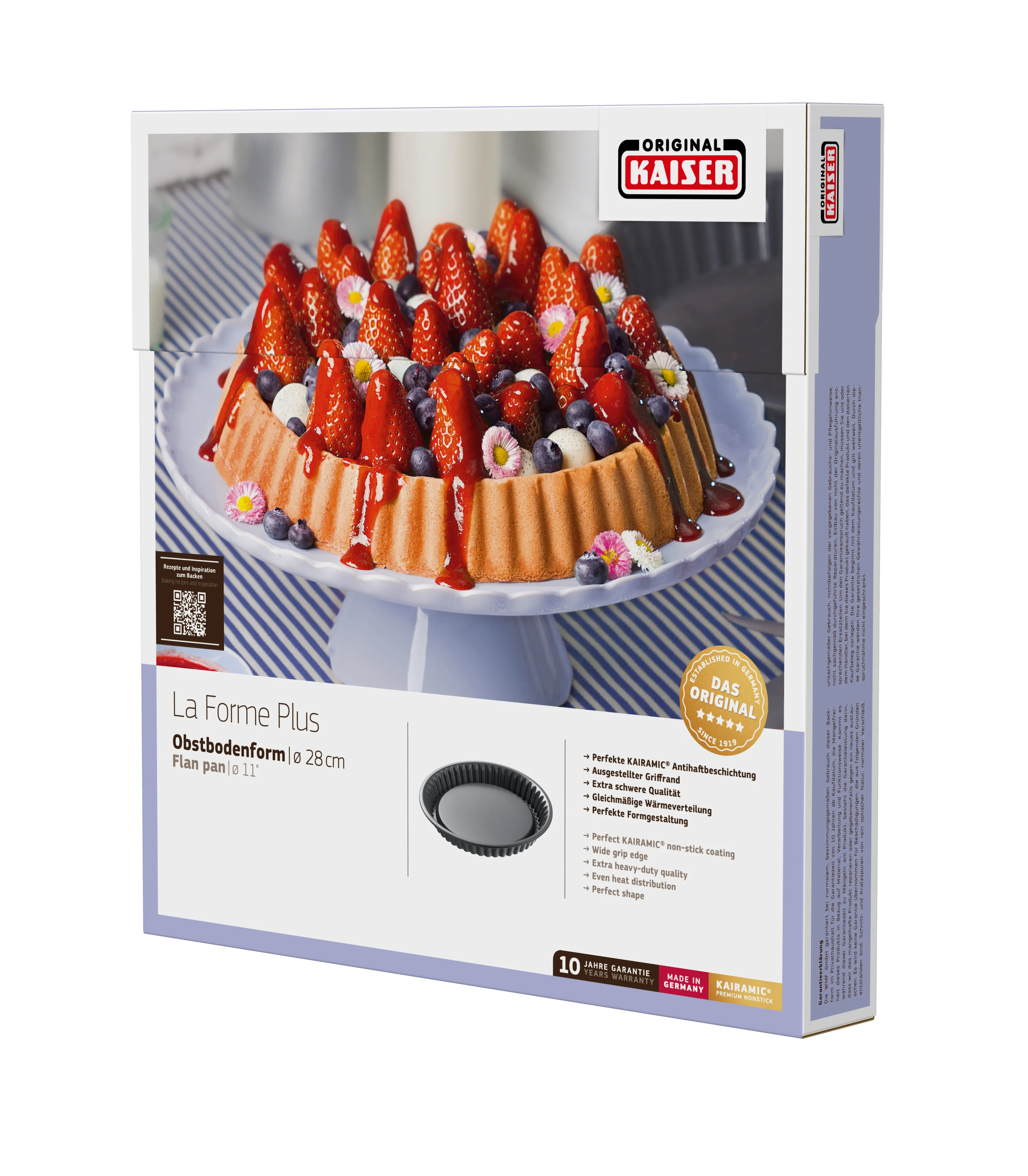 KAISER La Forme Plus Flan Pan, 28 cm