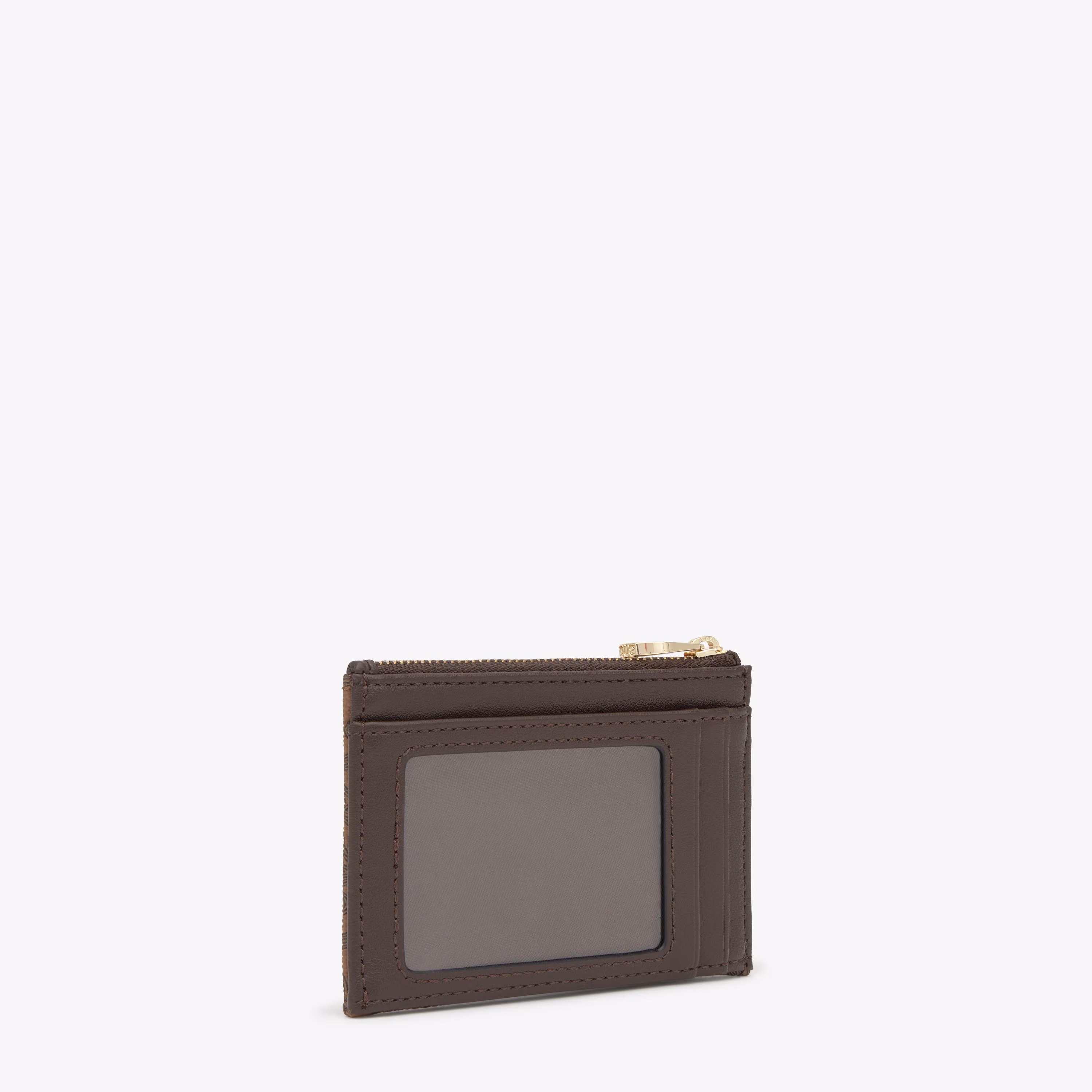 Monedero tarjetero marrón Kaos Mini Lines