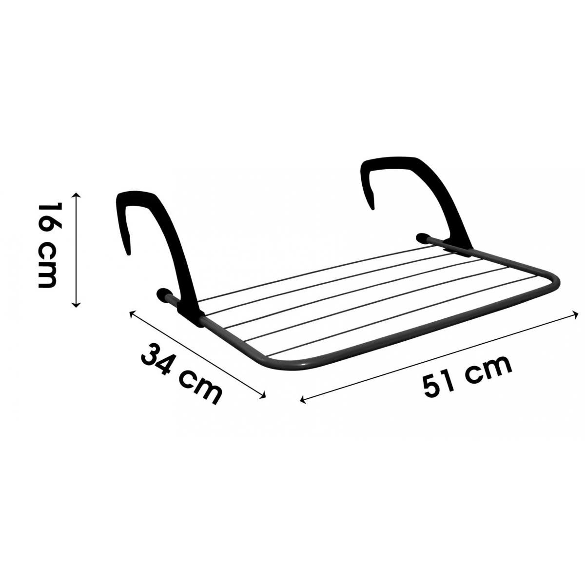 - Séchoir à linge pliant pour balcon et radiateur