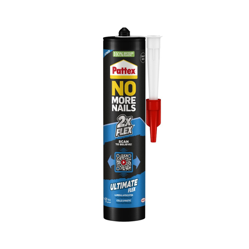 Colle de montage No More Nails Ultimate Flex noir 0,39 kg PATTEX