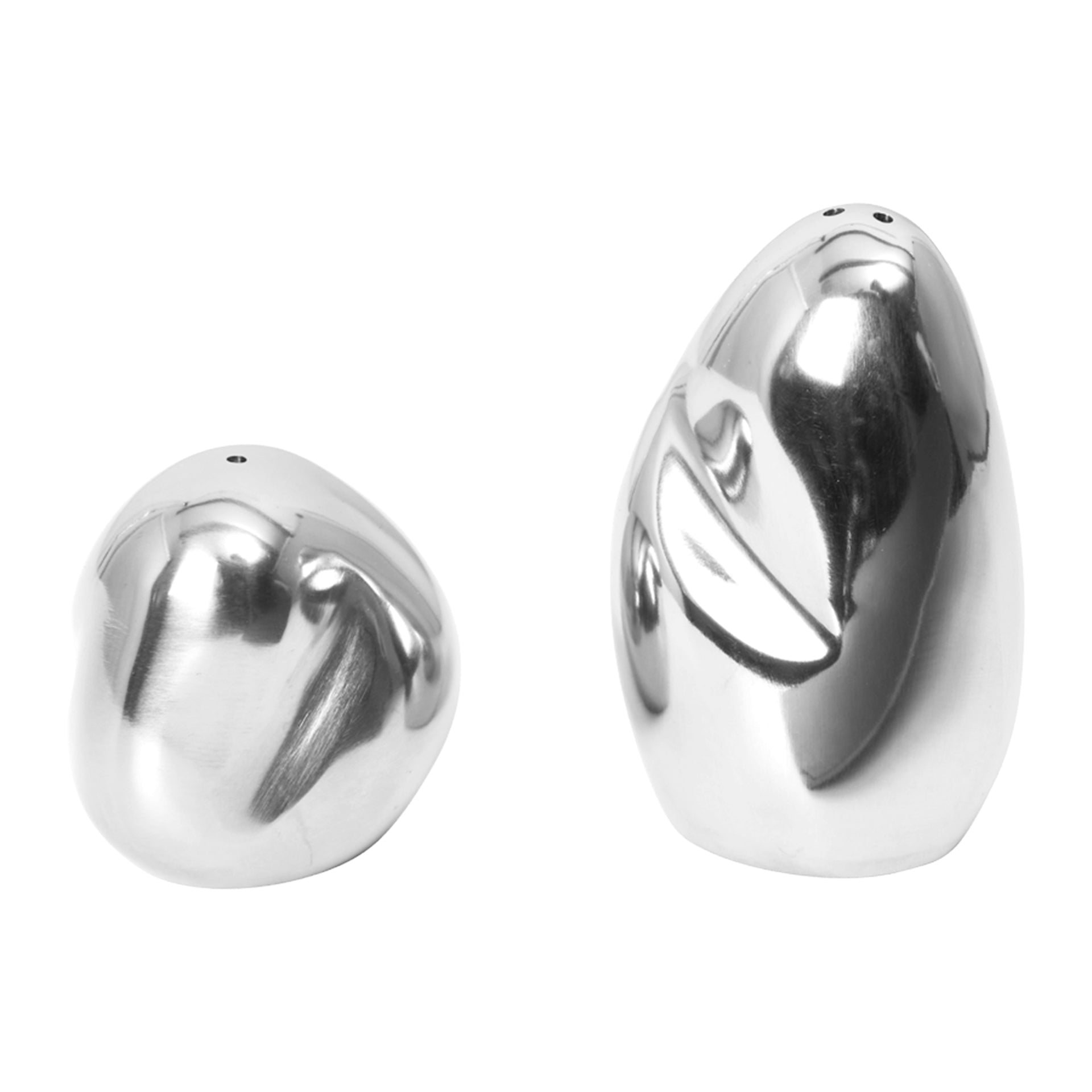 Ferm Living Orevo Peper- en Zoutmolen - Set van 2 - Zilver