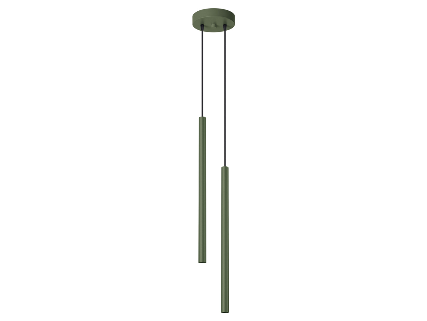 Lampa wisząca Pastelo 2-punktowa stalowa 104 cm zielona