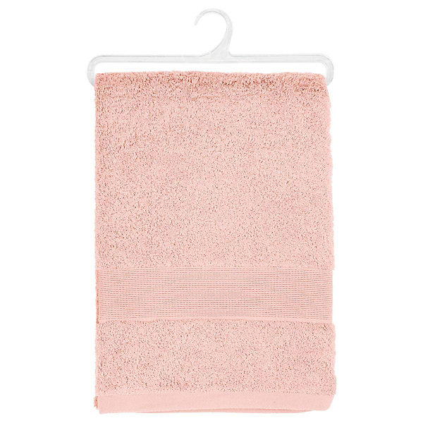 Drap de bain Essentiel - coton 450 gr/m² - rose 100x150 cm - Atmosphera