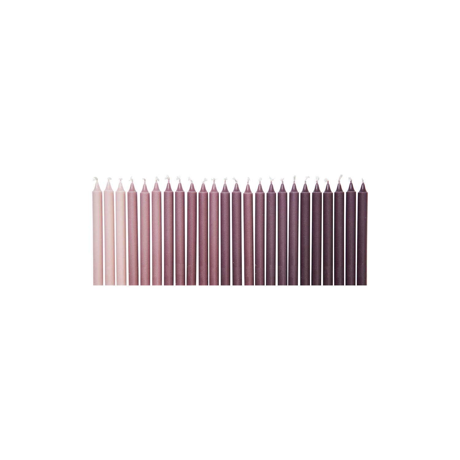 Ombre Candles 24 stk., dark grape