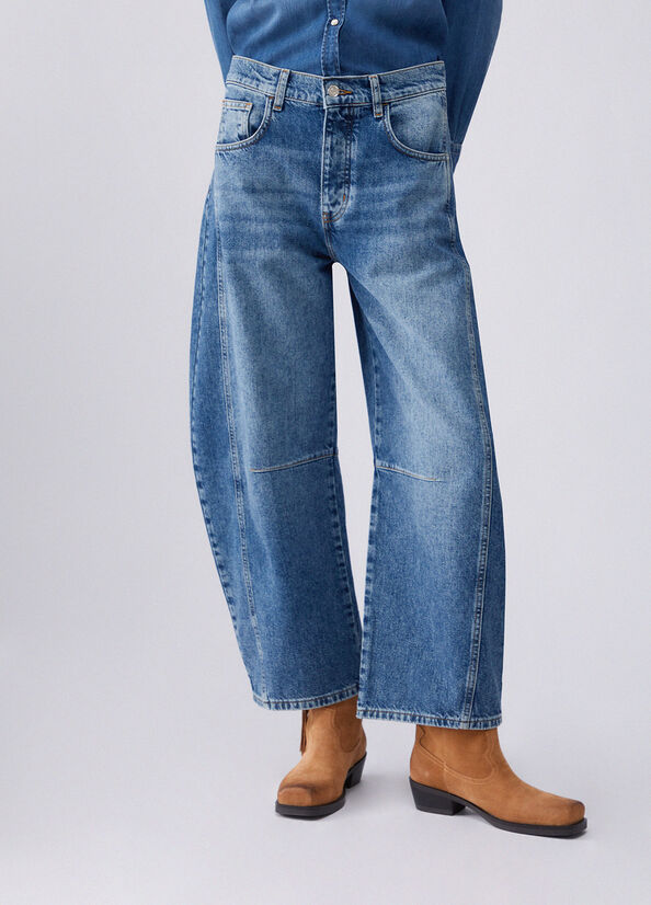 Jeans balloon a vita bassa