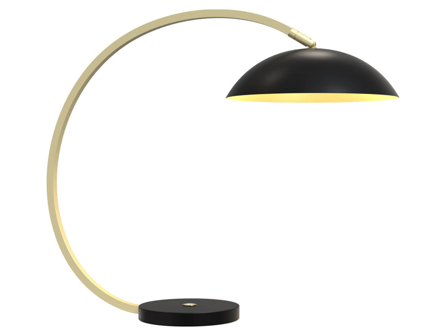 Lampka biurkowa Rosskoff LED metalowa czarno-złota