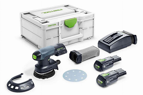 Festool ETSC 125 3.0 I-Plus Ponceuse excentrique hybride 18 V 3,0 Ah - kit complet