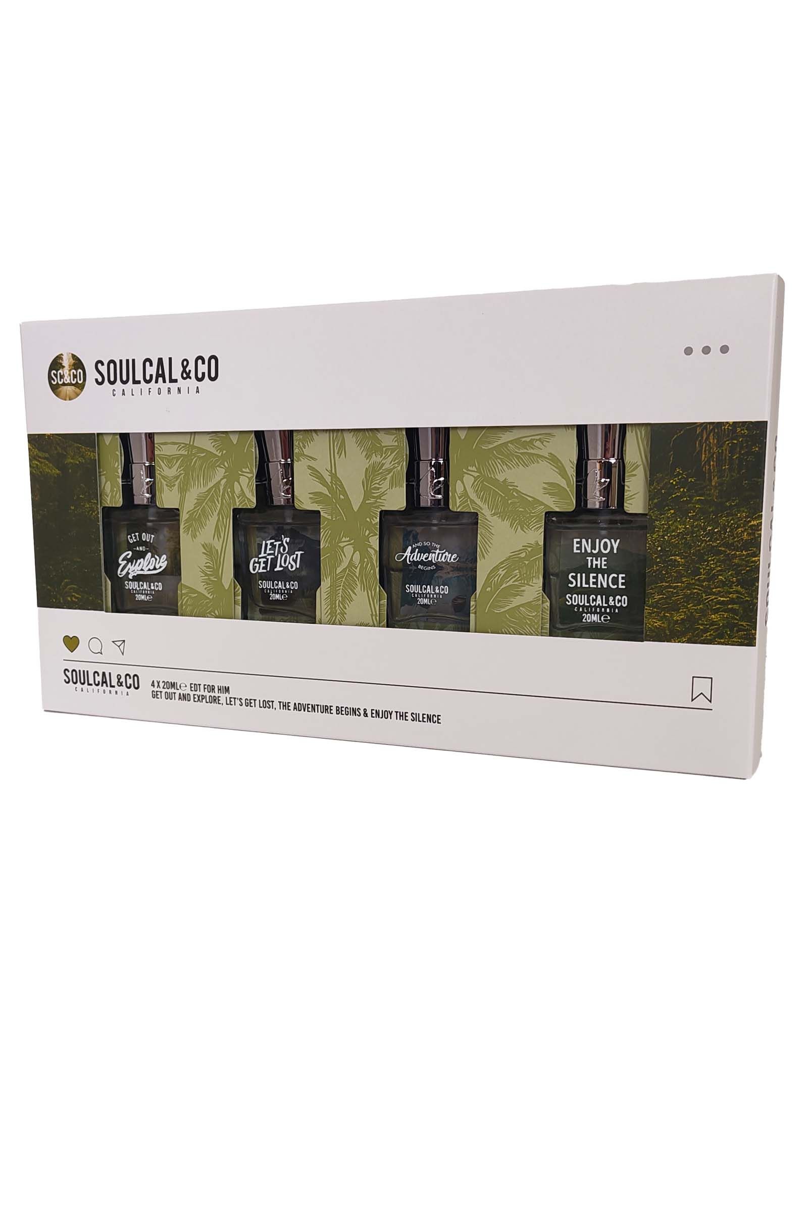 Soulcal California Soulcal & Co Gift Set 4 x 20ml Eau de Toilette Spray