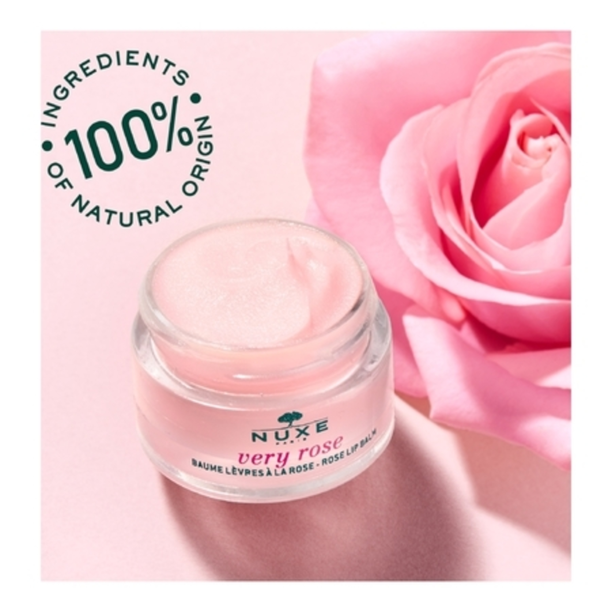 VERY ROSEBaume hydratant lèvres à la rose - hydratant & sublimateur