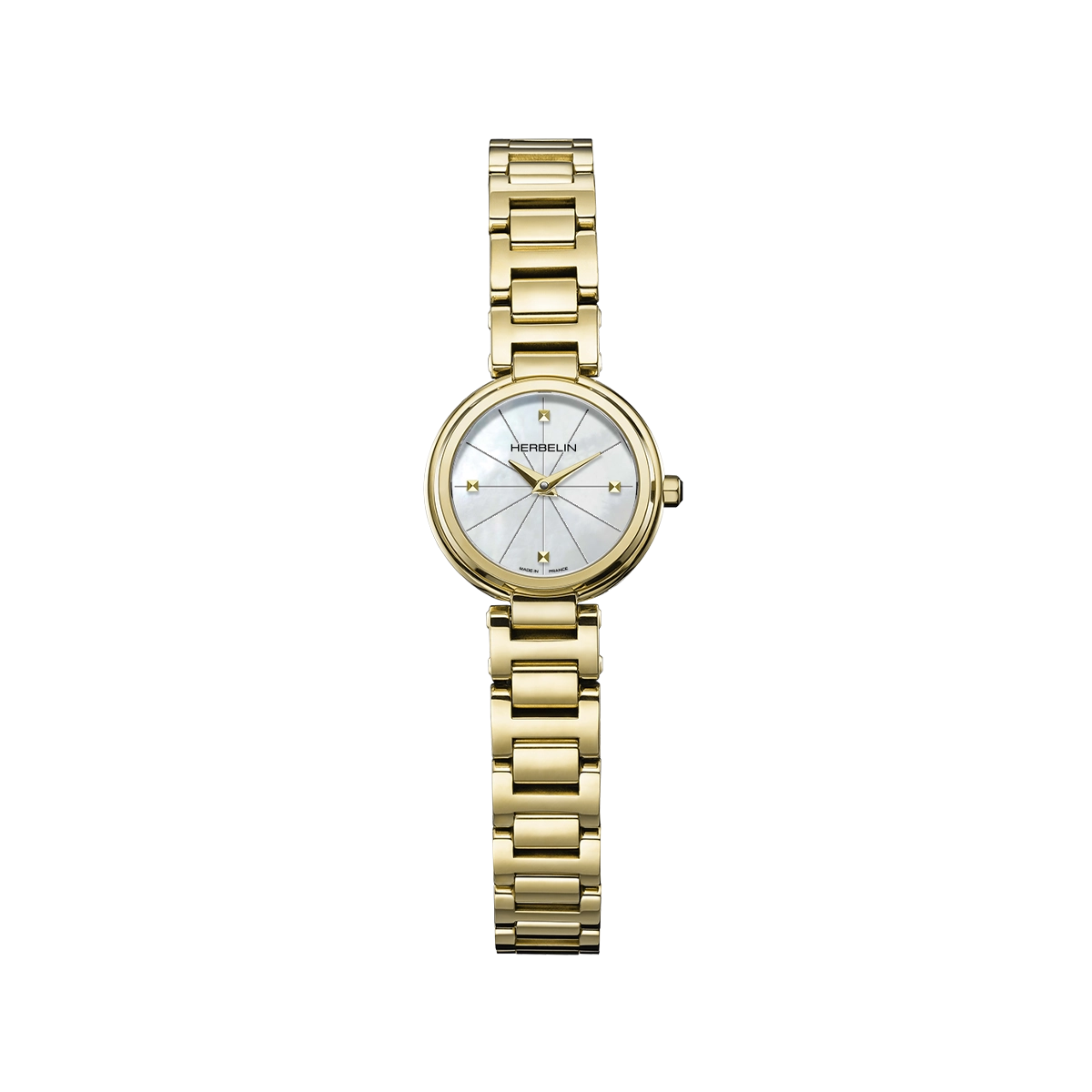 LADY H – QUARTZ – NACRE & PVD OR JAUNE