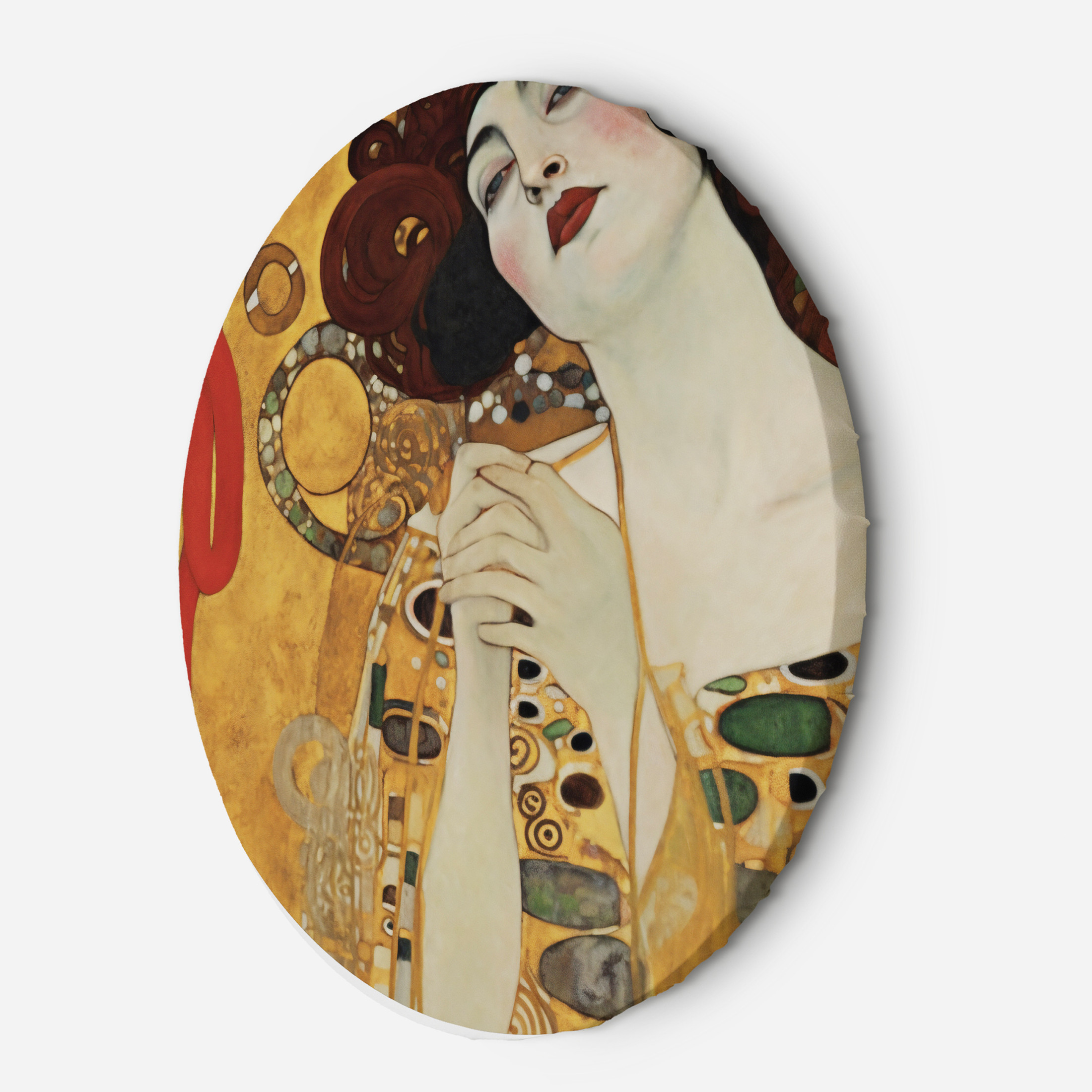 Feeby Okrągly obraz, - Piękna kobieta - G. Klimt 40d