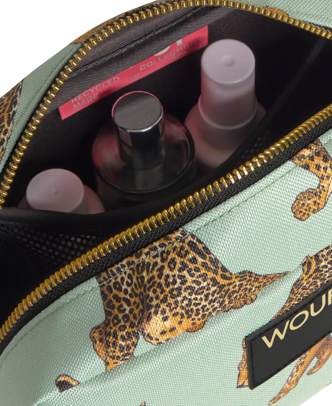 Kosmetiktasche Emerald Leopard