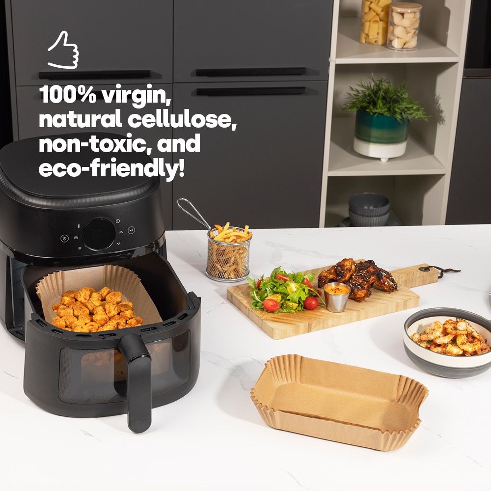 LIVIVO 100 Disposable Air Fryer Liners - Rectangular