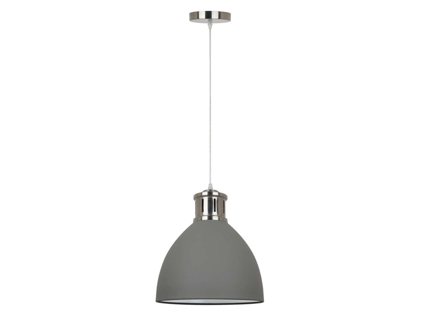 Lampa wisząca Lola stalowa szara