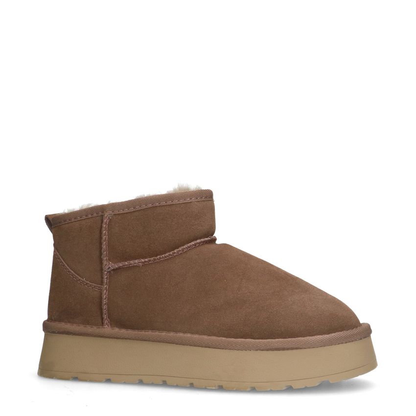 Manfield Beige suède snowboots