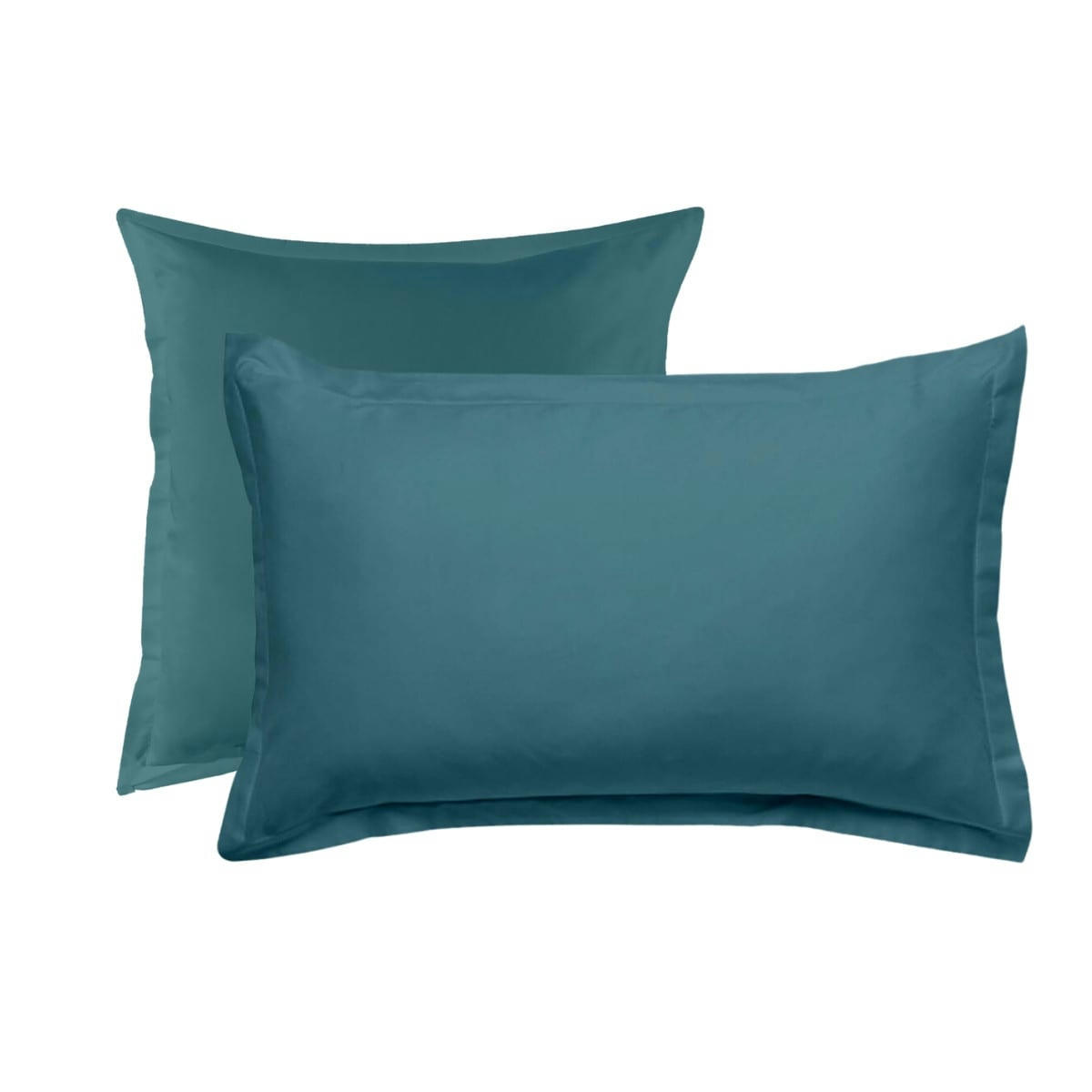 COTON UNIS - Taie d'oreiller coton  unie canard 50x70cm