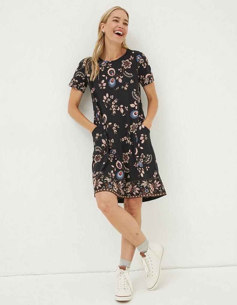 Simone Floral Jersey Dress