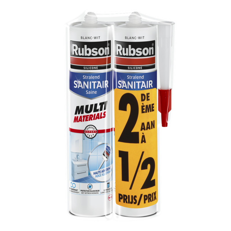 Pack de silicones Multi-matériaux 2 pièces RUBSON