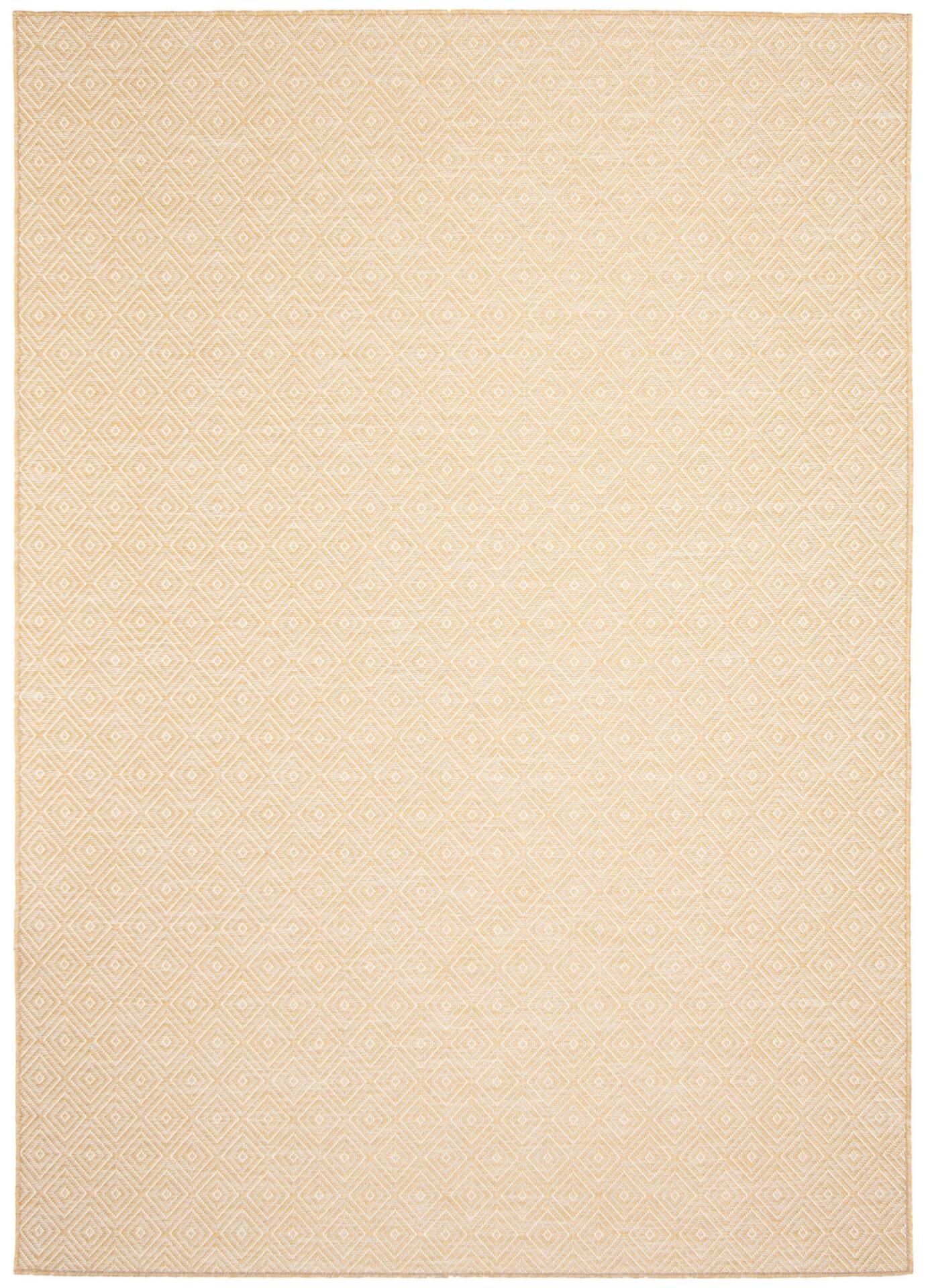 ECARPET Veranda Diamond Indoor/Outdoor Area Rug, Gold, Assorted Sizes