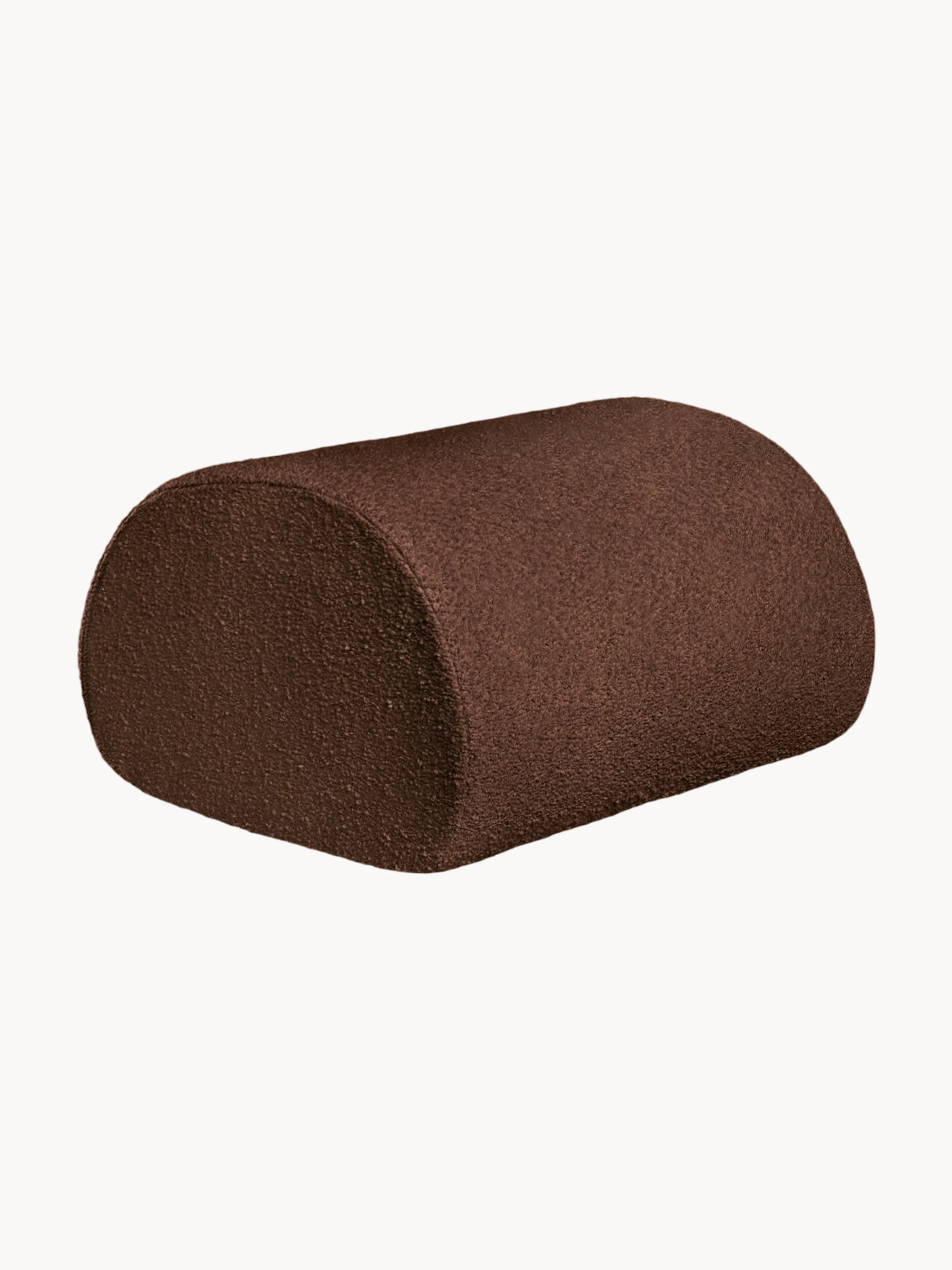 Bouclé-Garten-Loungepouf Rouli