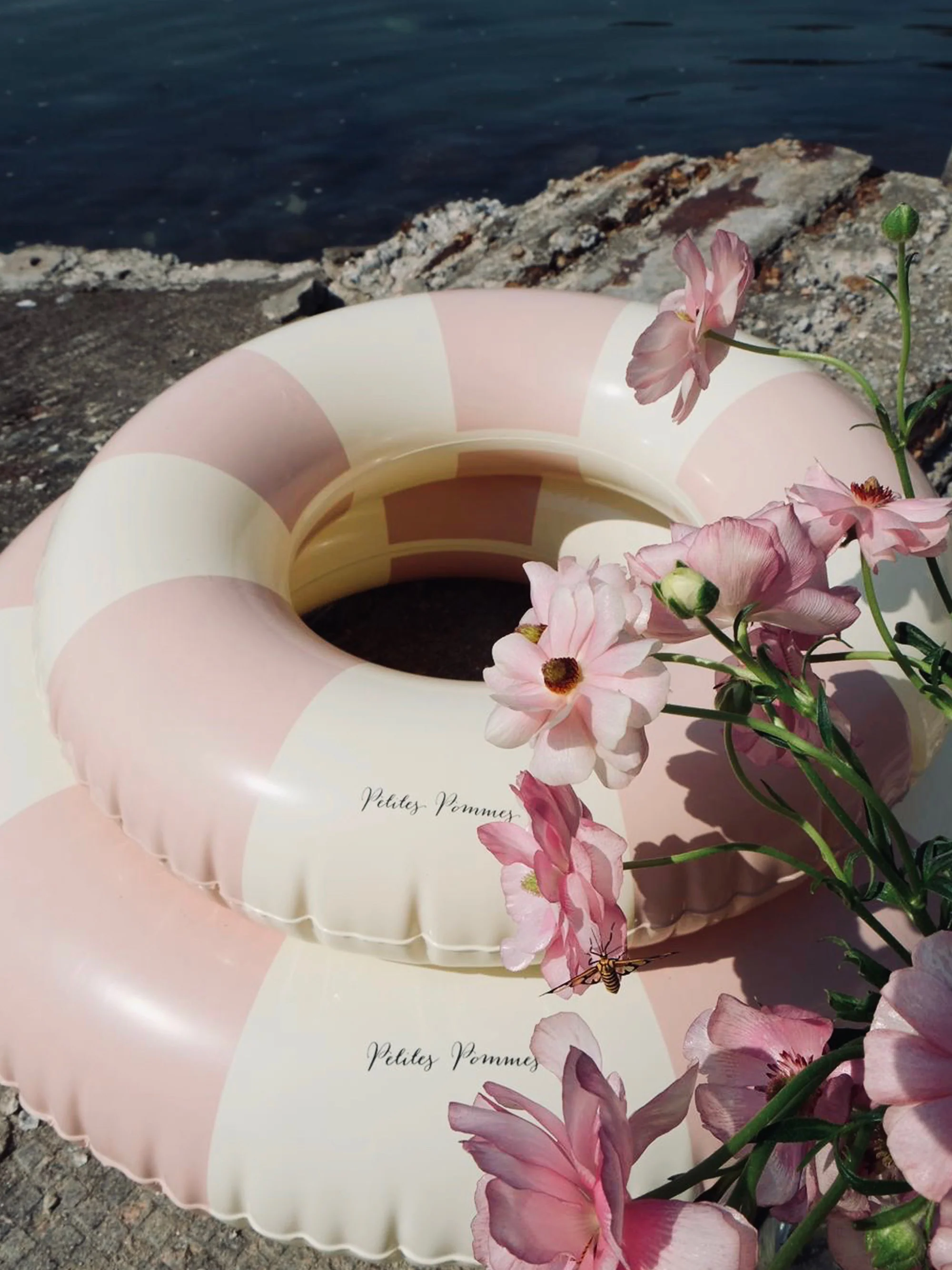Handbedruckter Schwimmring French Rose, in verschiedenen Größen