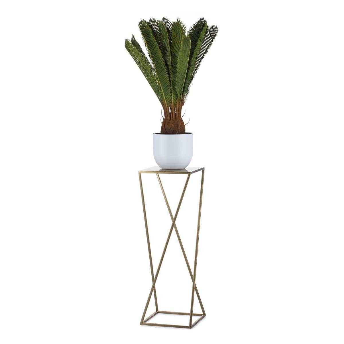 Nowoczesny kwietnik stojący 70 cm ZŁOTY GLAM