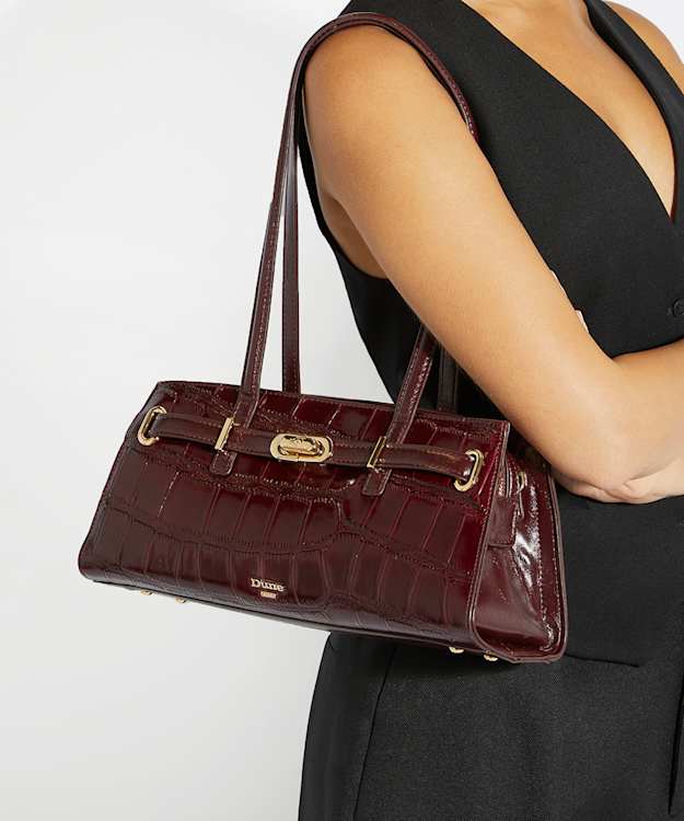 Depend Burgundy - Leather Shoulder Bag