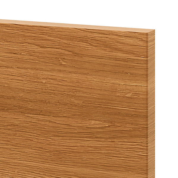 Façade de cuisine 1 porte et 1 tiroir Chia décor chêne fumé l. 60 cm x H. 72 cm GoodHome