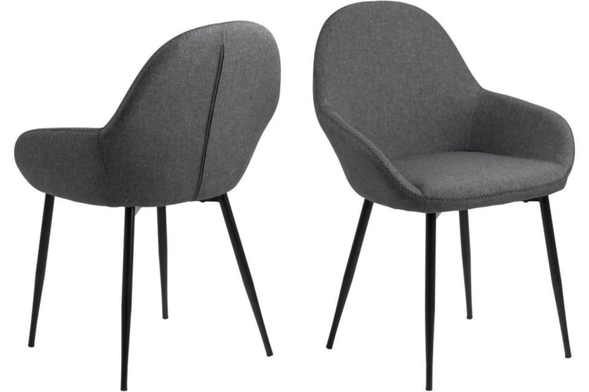GLADIS - Lot de 2 fauteuils en tissu