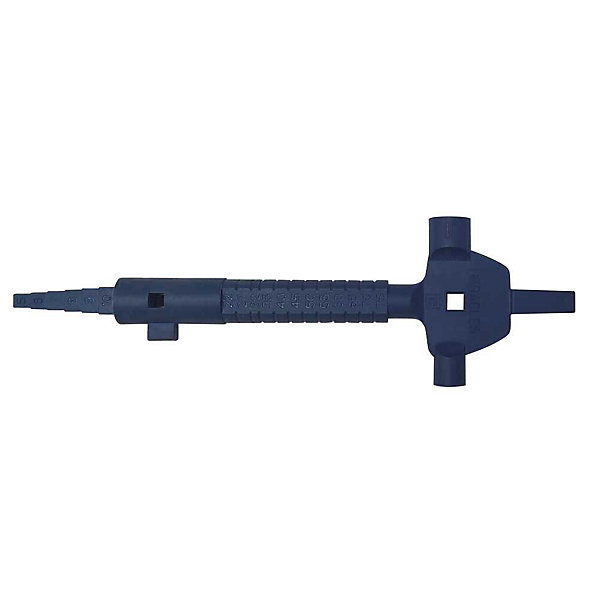 Clé de mesure universelle HERACLES 0-GAUGE PVC bleu cobalt 22-75 mm