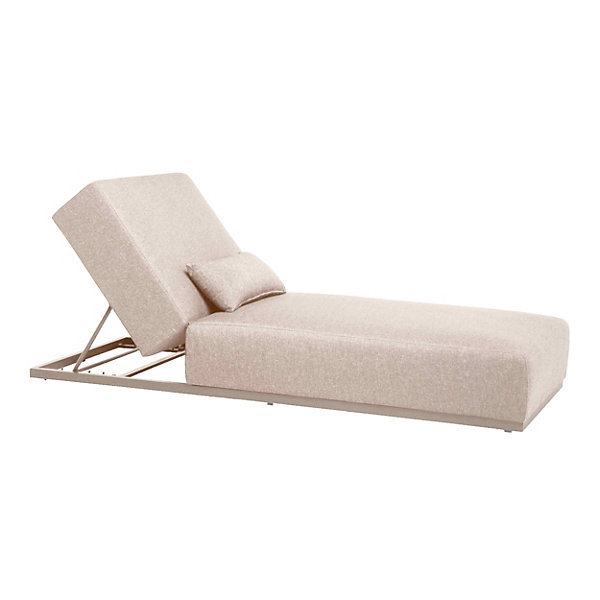 Bain de soleil avec coussin inclinable 5 positions beigeOviala