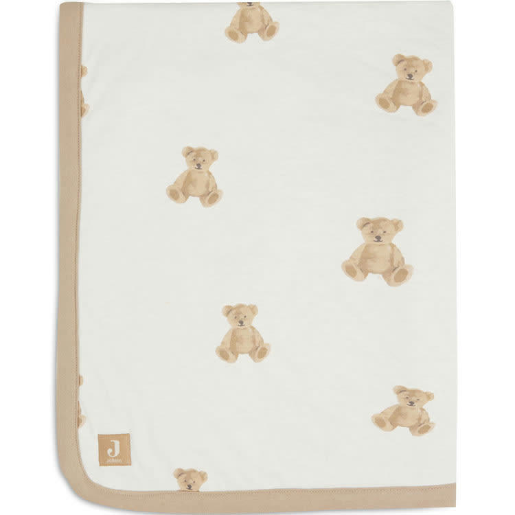 - Couverture en coton bio ours Teddy Bear (75 x 100 cm)