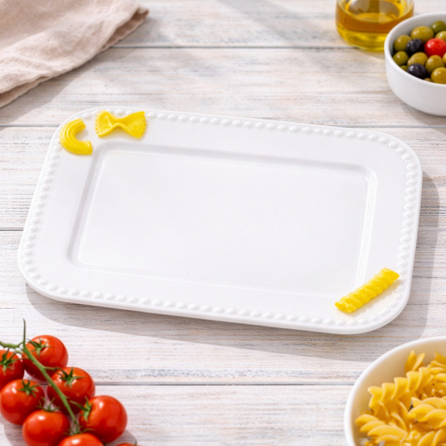 Piatto da portata 28x20 cm ceramica Pasta