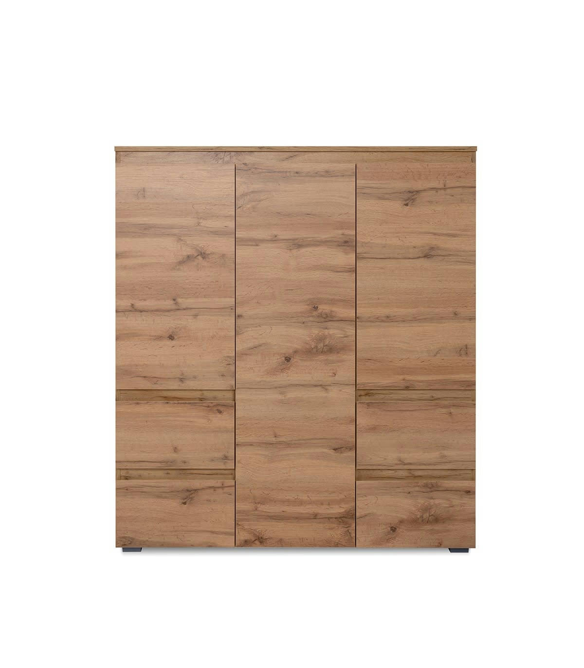 - Buffet haut 3 portes, 4 tiroirs et 5 étagères - L116 cm