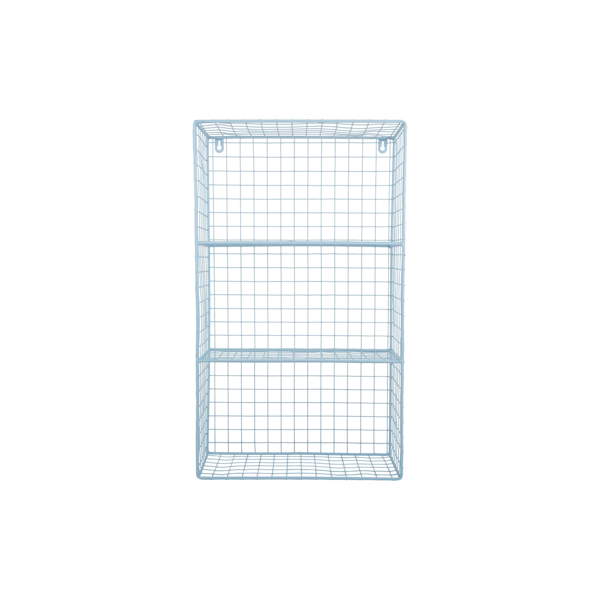 Present Time wanddecoratie Reja - blauw - 18x60x35cm