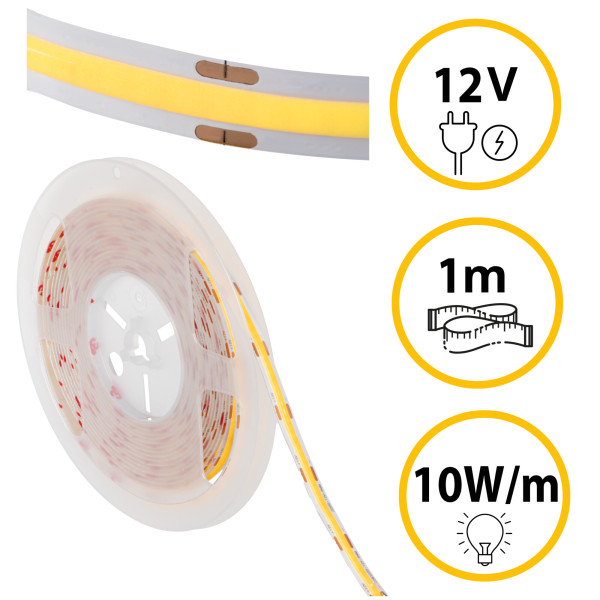 Taśma LED LL COB 10W 12 1m WW 66796 LightLogic barwa biała ciepła 1 szt.