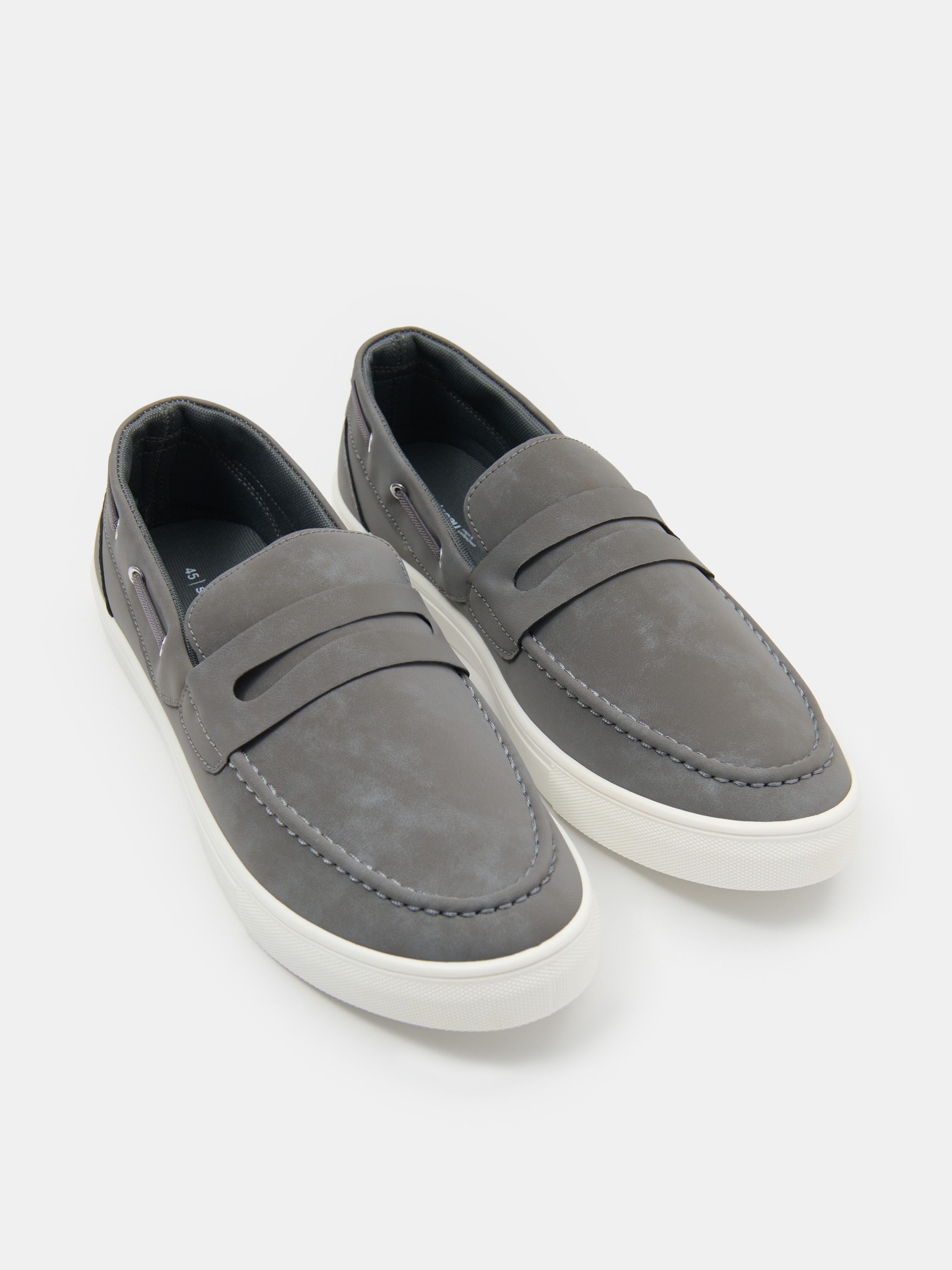 Loafersy z imitacji nubuku