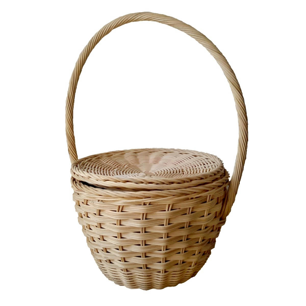 RATAN - Panier en osier naturel 30x24x50 cm