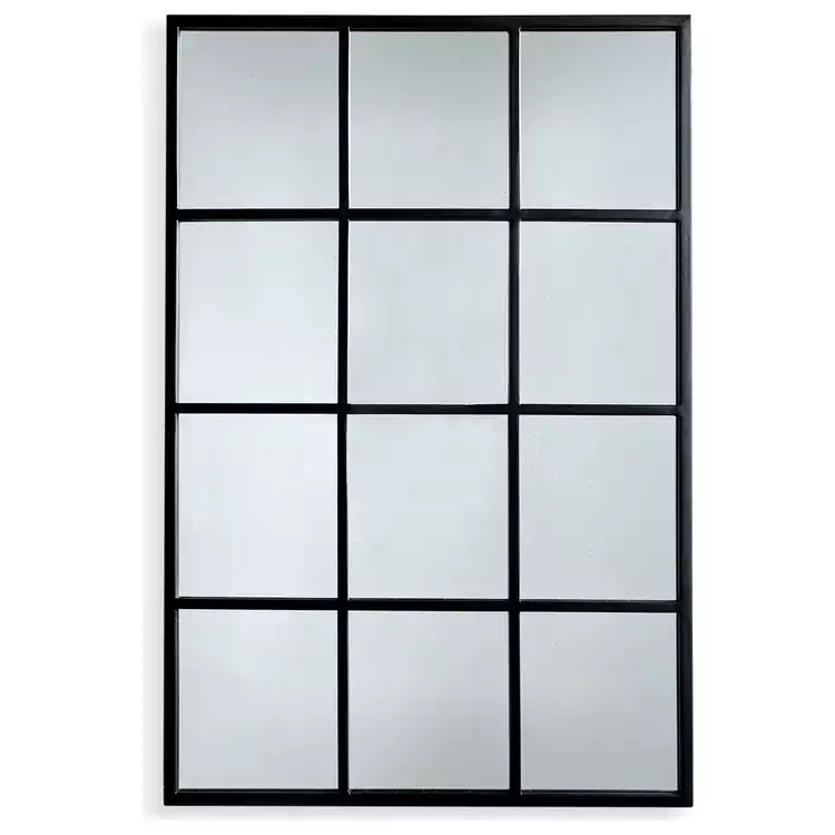 Habitat Iron Window Pane Mirror Frame