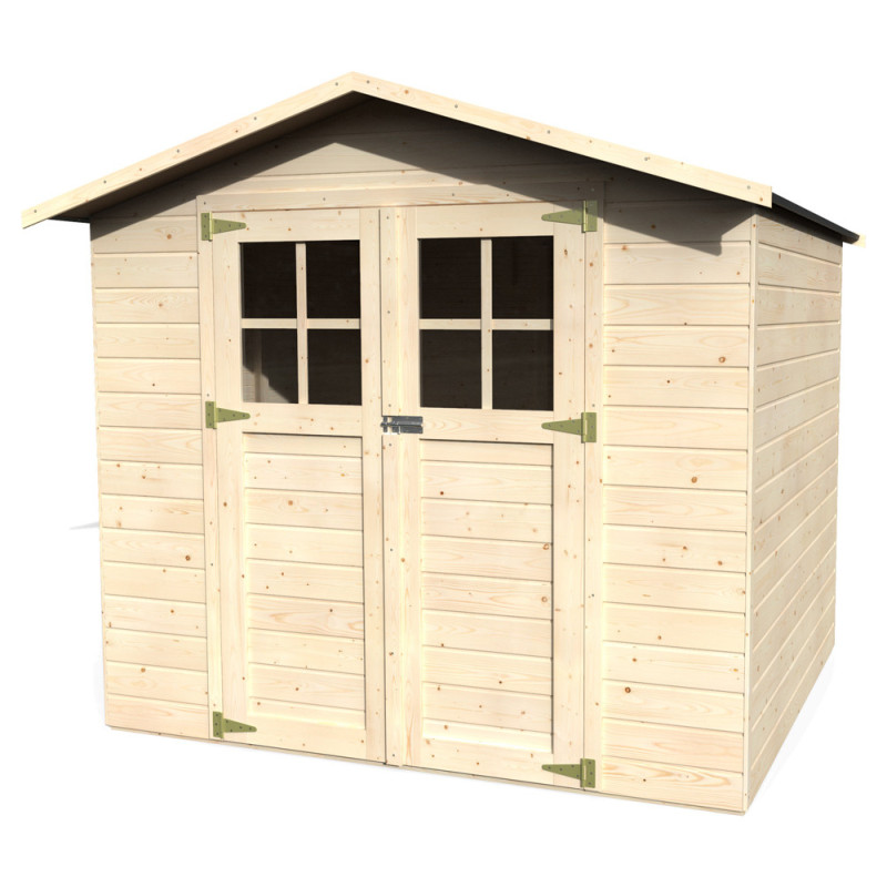 Abri de jardin en bois Lode 12 mm 2,29 x 2,02 m DÉCOR ET JARDIN
