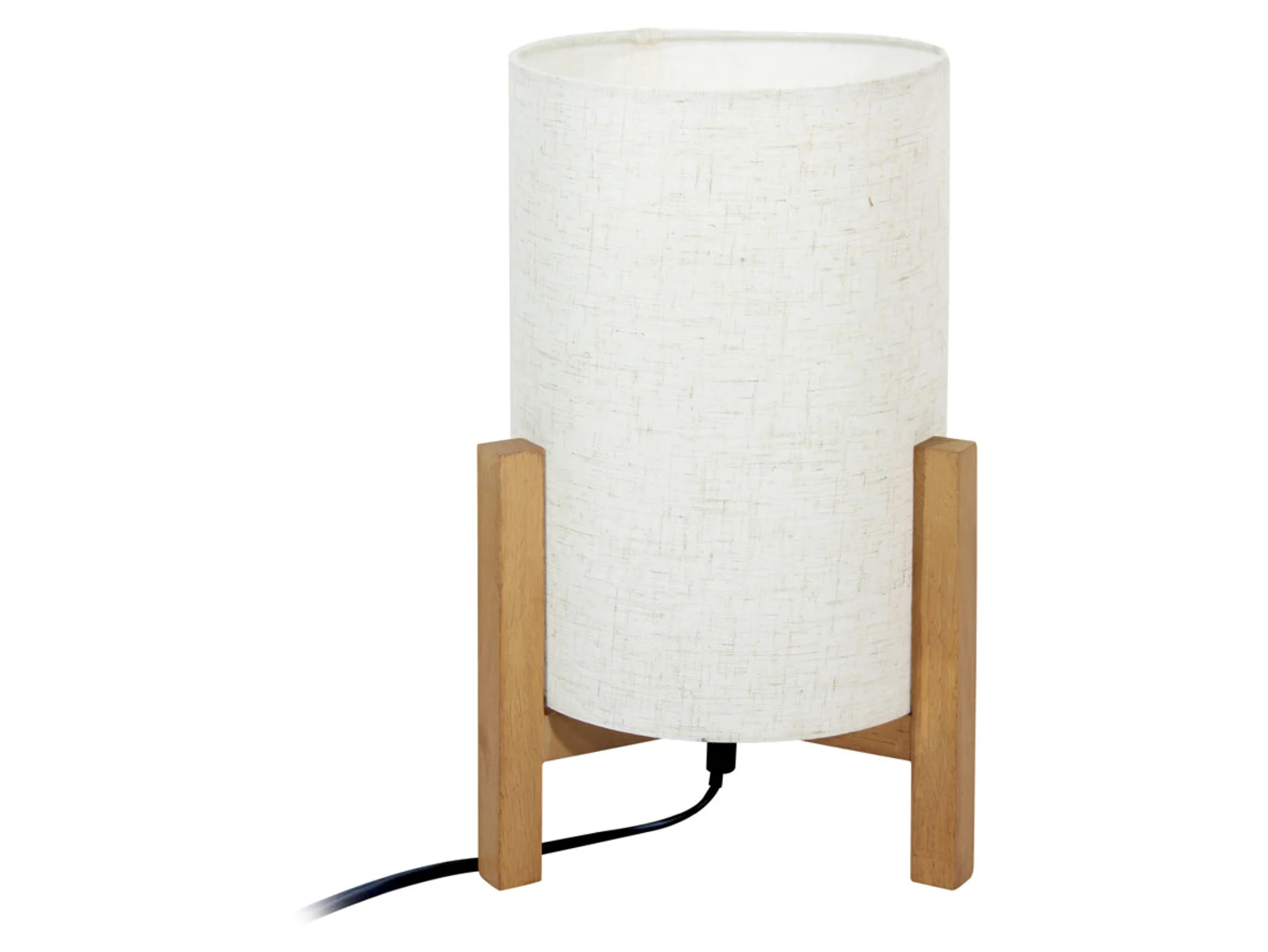 Lampa stołowa Ones drewniana 32 cm biała